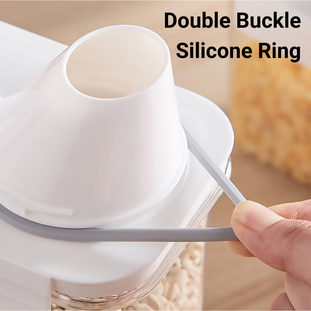 Sealed Grain Storage Box - 2900ml Transparent Container