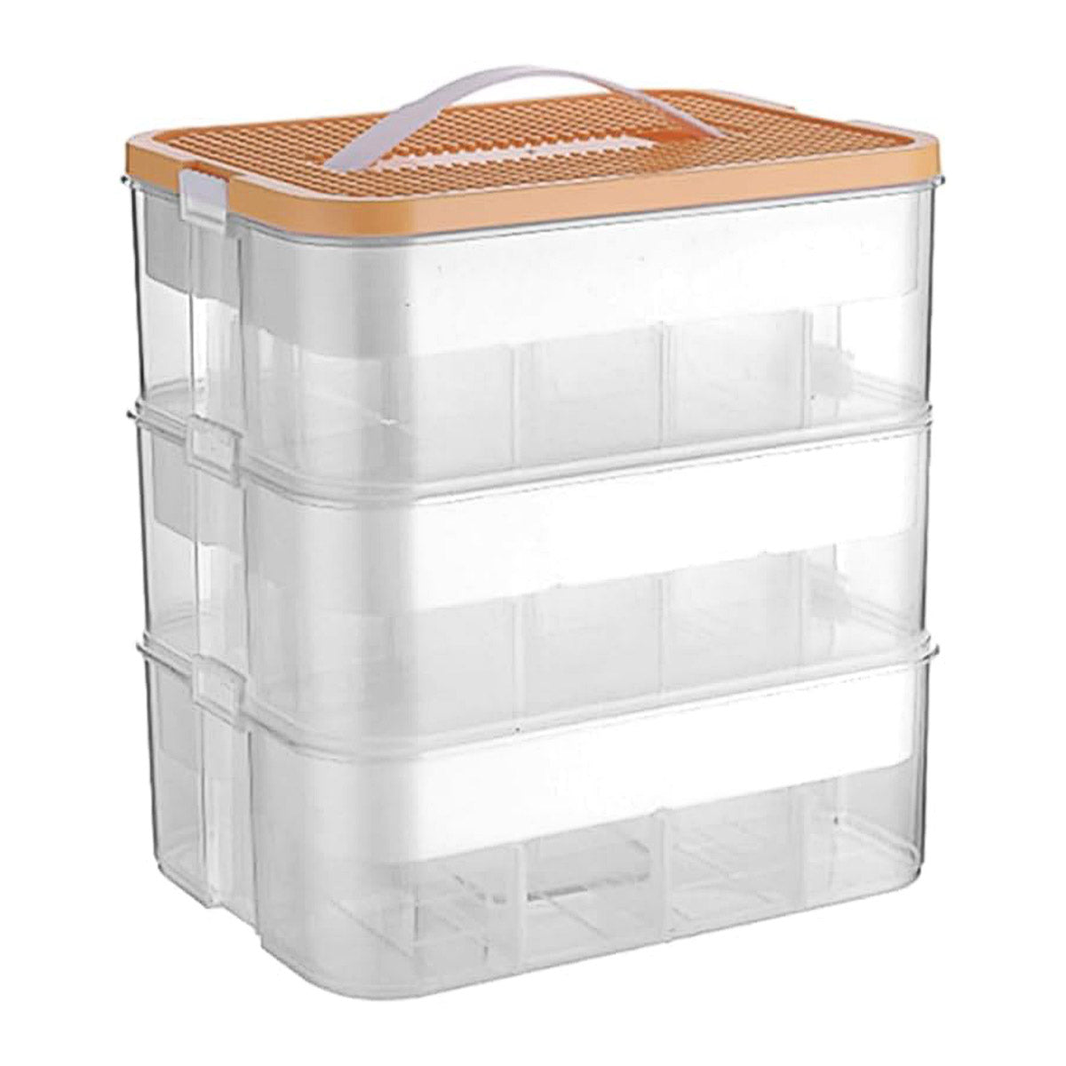3-Layer Storage Box for Toys - Large Capacity Organizer - Yellow