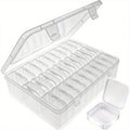 Premium 31 Piece Transparent Storage Box Set with 30 Small Cases