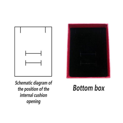 32pcs Jewelry Storage Box Organizer with Bow for Ring & Pendant Gift Packaging - Blue