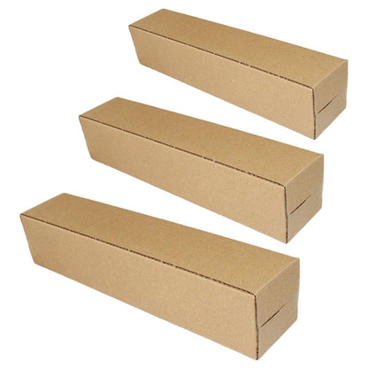 50PCS Durable Kraft Cardboard Shipping Boxes - 6.5cm x 6.5cm x 28cm