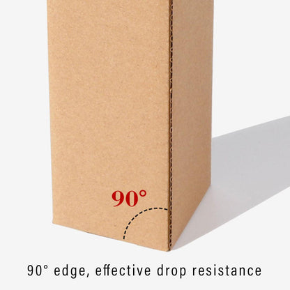 50PCS Durable Kraft Cardboard Shipping Boxes - 6.5cm x 6.5cm x 28cm