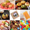 50PCS Kraft Soap Paper Box with Round Window for Candy/Biscuit Packaging - Khaki - SuperSaverAU - view 5