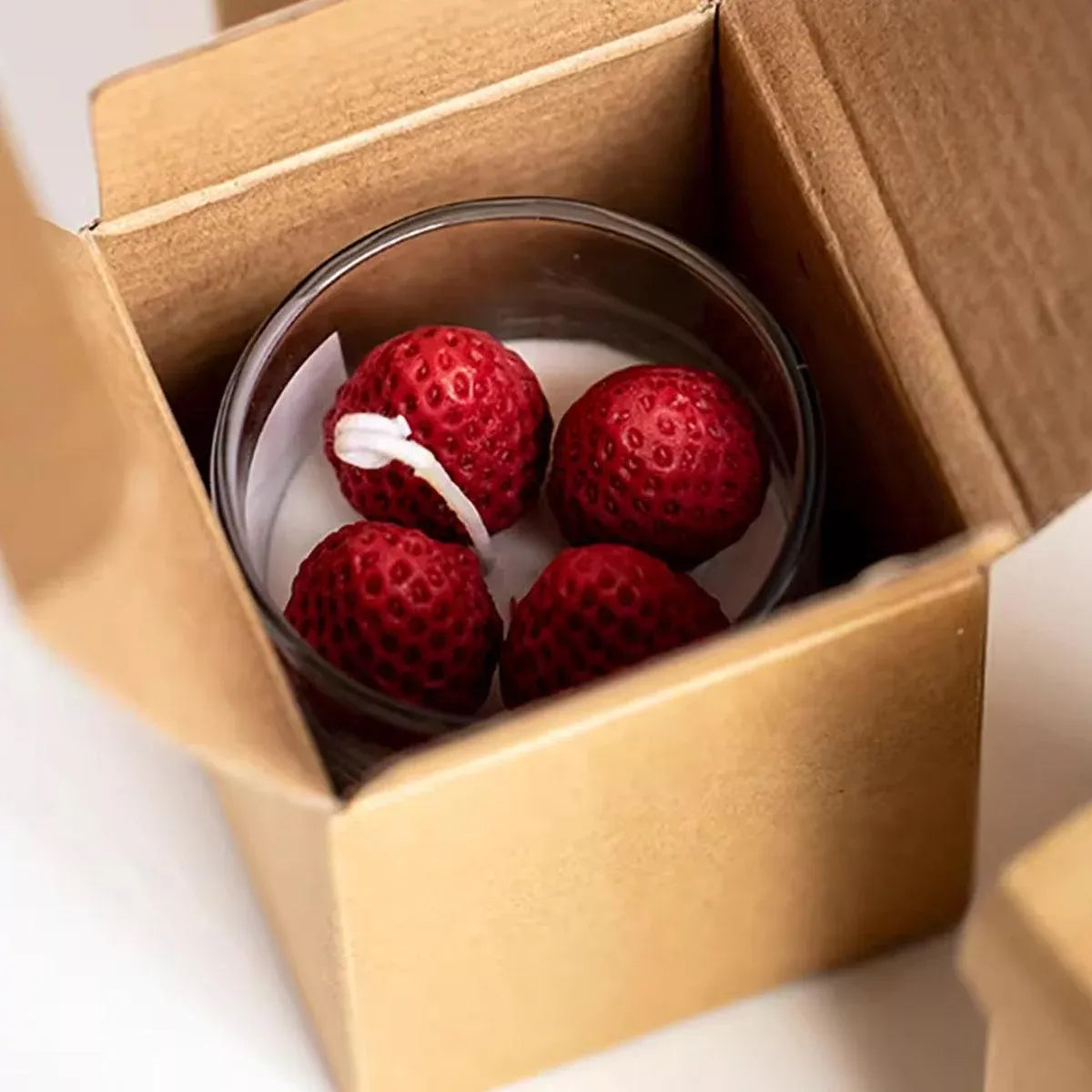 Premium 10 Pack Kraft Corrugated Gift Boxes 8x8x12cm Button String Closure