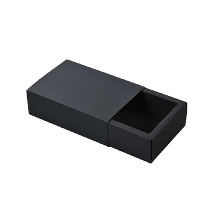 25X Kraft Paper Drawer Jewelry Gift Box for Necklace & Bracelet - Black