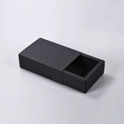 25X Kraft Paper Jewelry Drawer Gift Box for Necklace & Bracelet - Black