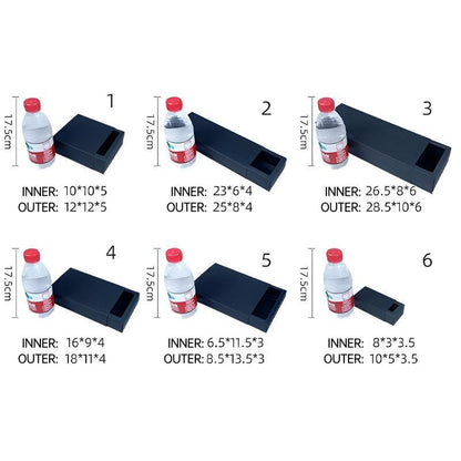 Black Drawer Jewelry Gift Boxes (25 Pack) for Necklace Bracelet Packaging