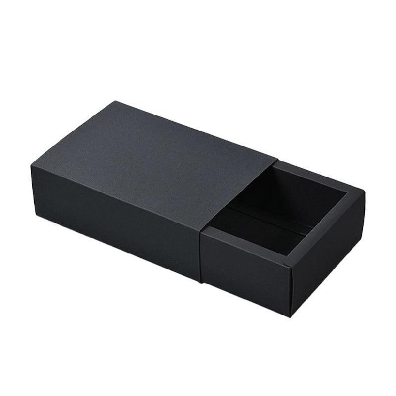 Premium 25 Pack Black Kraft Drawer Jewellery Gift Boxes 25x8x4cm