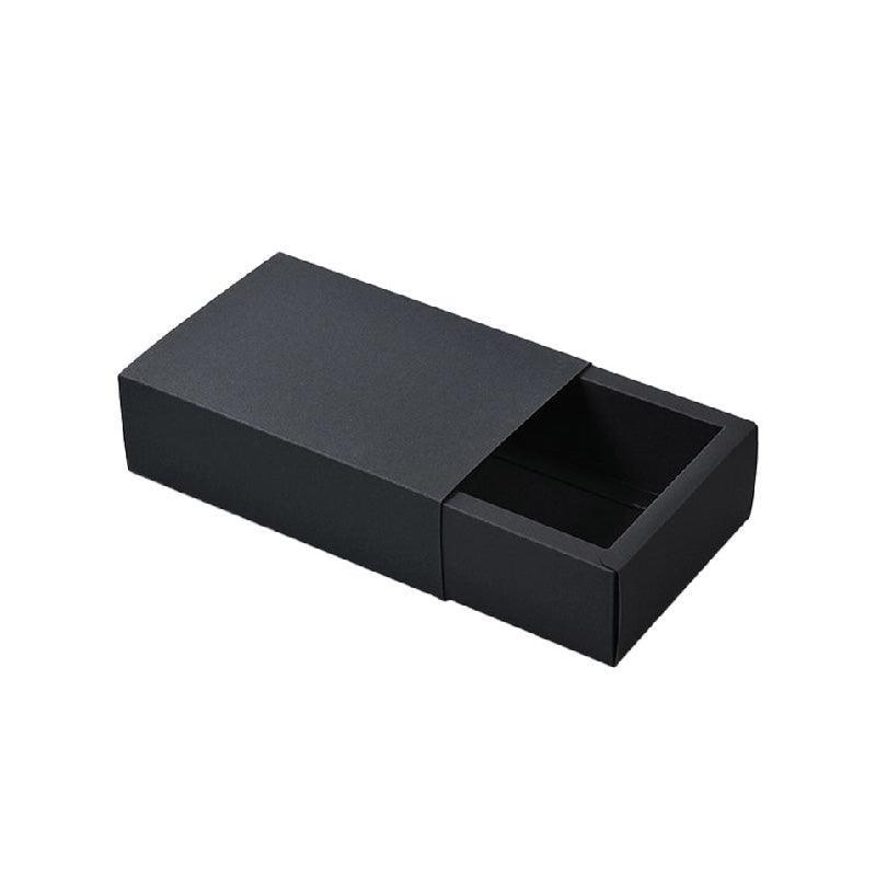 25x Black Kraft Paper Drawer Gift Boxes for Jewellery & Accessories - 28.5x10x6cm