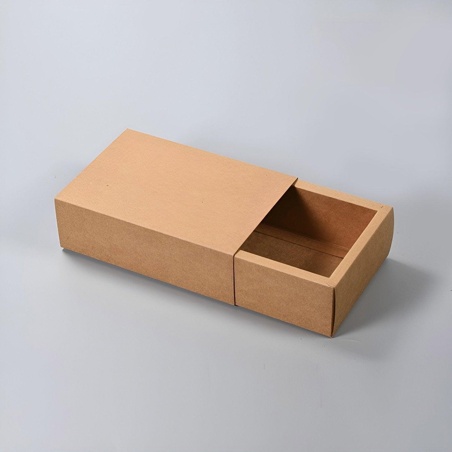 Premium Kraft Paper Drawer Box - Gift Storage Organizer - 27.5x20x5.5cm