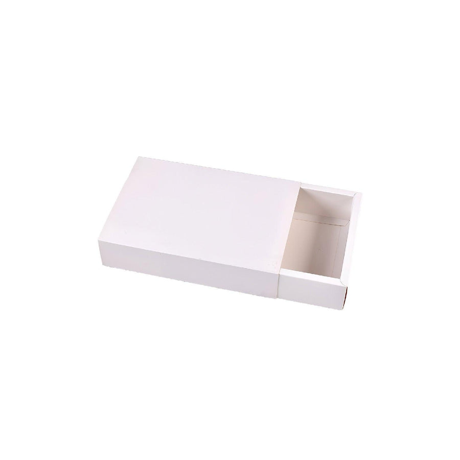 Premium 25 Pack White Kraft Drawer Jewellery Gift Boxes 10x5x3.5cm