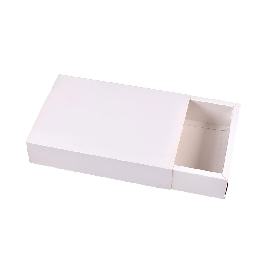 Premium 25 Pack White Kraft Drawer Jewellery Gift Boxes 18x11x4cm