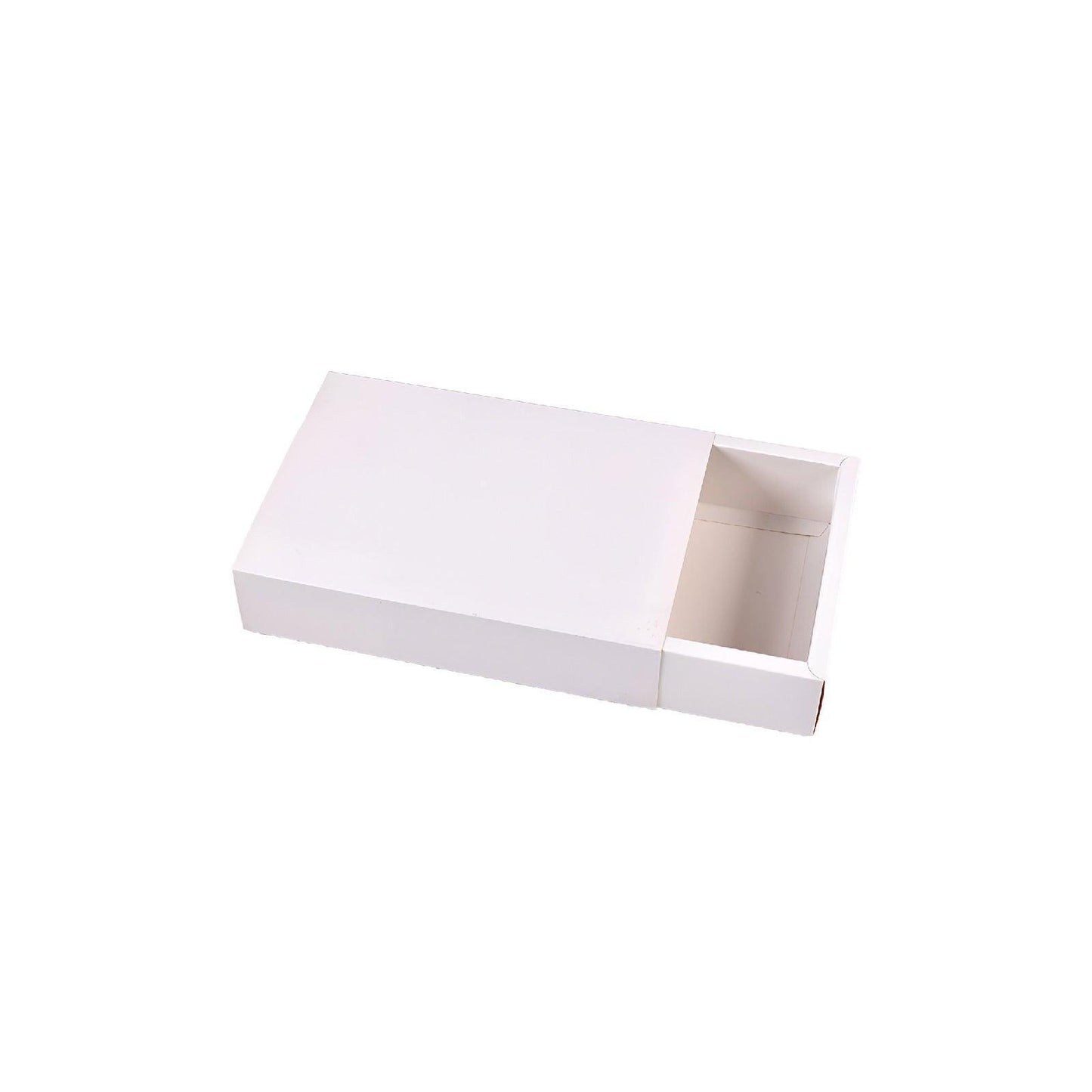25X Cardboard Drawer Gift Boxes for Jewelry & Gifts with Pull-Out Design - White
