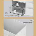 Cartoon Drawer Type Cosmetic Jewelry Storage Box Desktop Student Stationery Box - White - SuperSaverAU - view 2