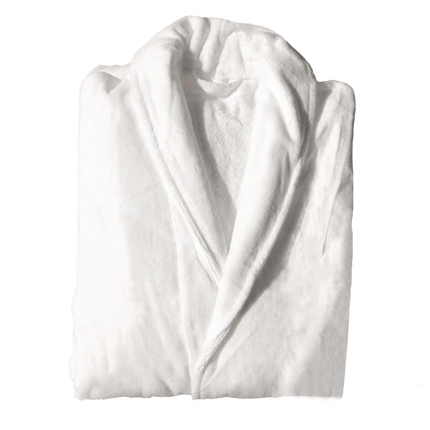 Cotton Kimono Collar Bathrobe - Hotel Quality Thick Fleece Towel - Velvet, 130 cm - SuperSaverAU - view 7