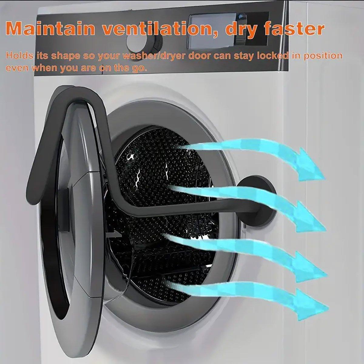 Premium Black Magnetic Washer Door Holder for Front Load Washing Machine