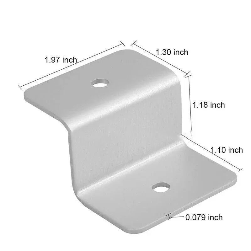 Premium Solar Panel Z-Bracket Mounting Kit – Aluminium 4 Pack