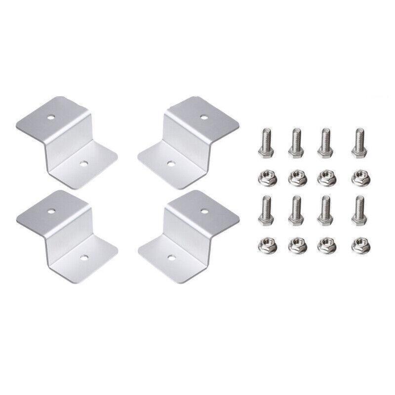 Premium Solar Panel Z-Bracket Mounting Kit – Aluminium 4 Pack