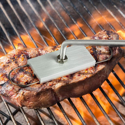BBQ Branding Iron 16.7" with Customisable Letters - Stainless Steel Grill Tool