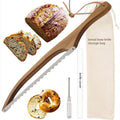 Premium Wooden Bread Cutter Saw – 40cm Serrated Stainless Steel Blade