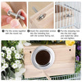 Premium Wooden Bird Breeding Nest Box - Small 19.5 x 12 x 12cm