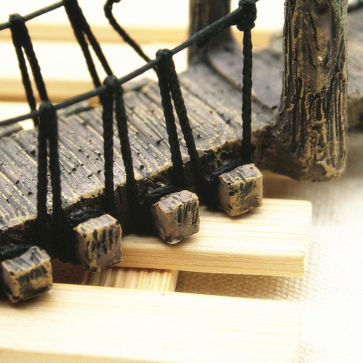 Premium Resin Suspension Bridge Aquarium Decoration - Medium