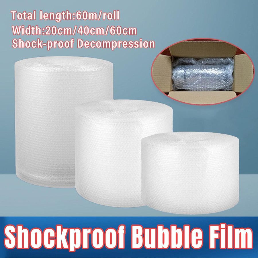 Premium Bubble Wrap Roll - 20cm Shockproof Protective Packing Film - SuperSaverAU - view 1