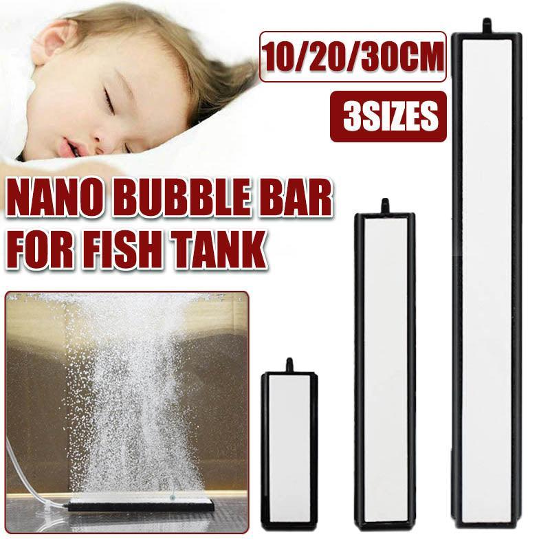 Aquarium Air Stones Nano Bubble Bar 10CM 20CM 30CM - White Corundum, Wide Design