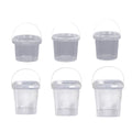 Premium Transparent Round Plastic Buckets with Lids – 1000ml, 20 Pack