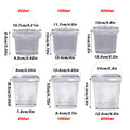 Premium Transparent Round Plastic Buckets with Lids – 1000ml, 20 Pack
