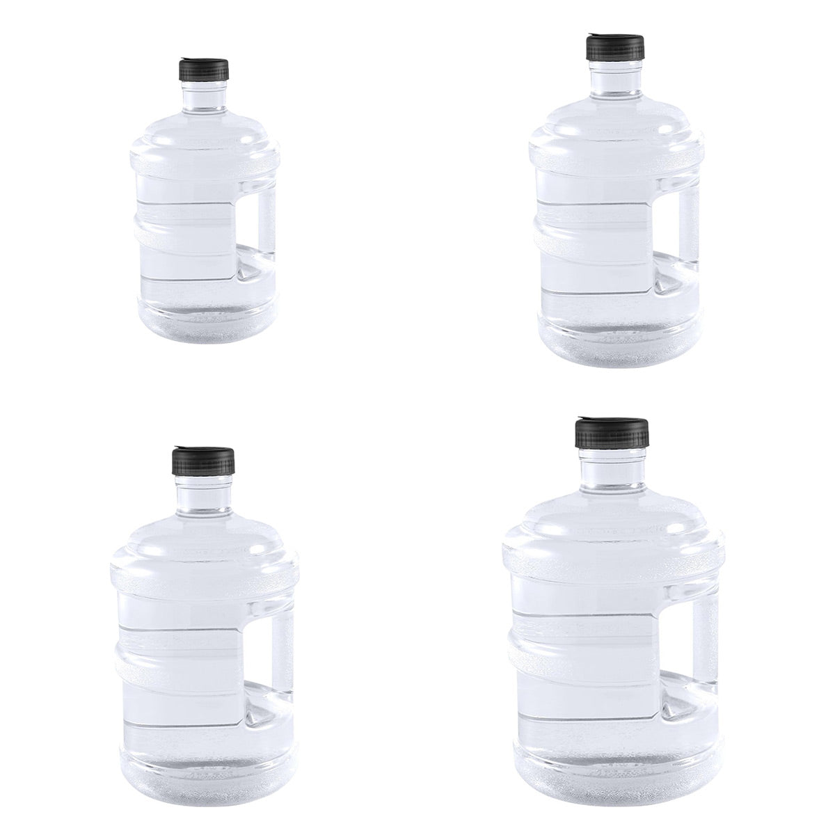 Portable Water Tank/Jug, Food-Grade PC, Transparent Body - 7.5L