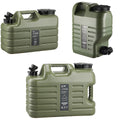 Premium Portable Water Storage Bucket Drinking Tank with Faucet - Army Green - SuperSaverAU - view 2