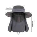 Premium Navy 2 Pack Outdoor Fisherman Sun Protection Hats UPF 50+