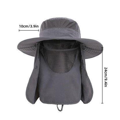 2PCS Outdoor Fisherman Bucket Hat Sun Protection - Pink