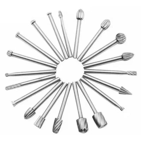 Premium 20 Piece Carbide Burr Set for Dremel Rotary Tools