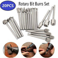Premium 20 Piece Carbide Burr Set for Dremel Rotary Tools