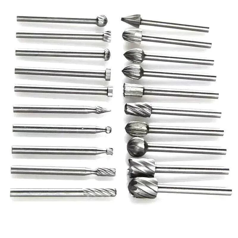 Premium 20 Piece Carbide Burr Set for Dremel Rotary Tools