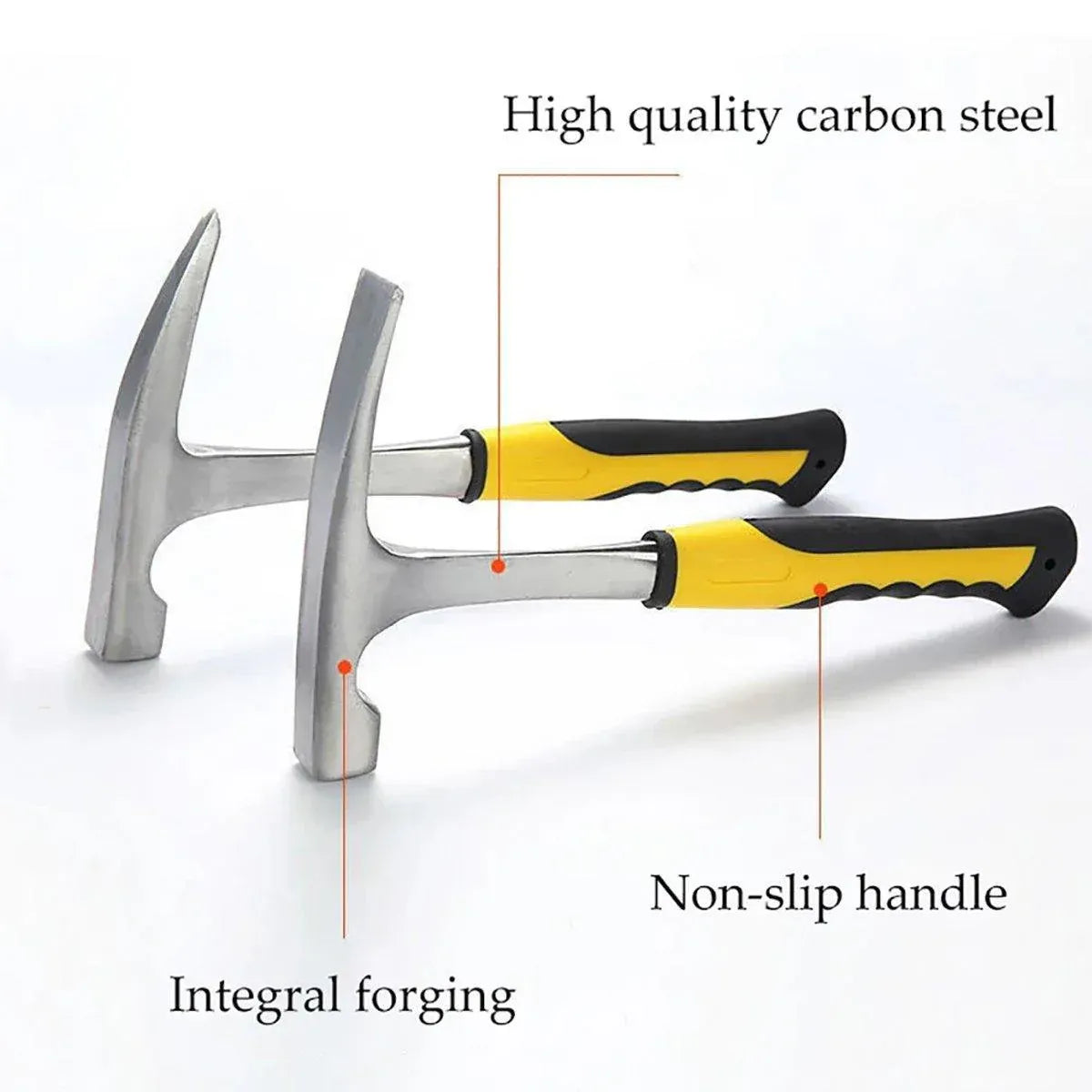 Premium Geological Exploration Hammer with High-Carbon Steel Duck Bill Head