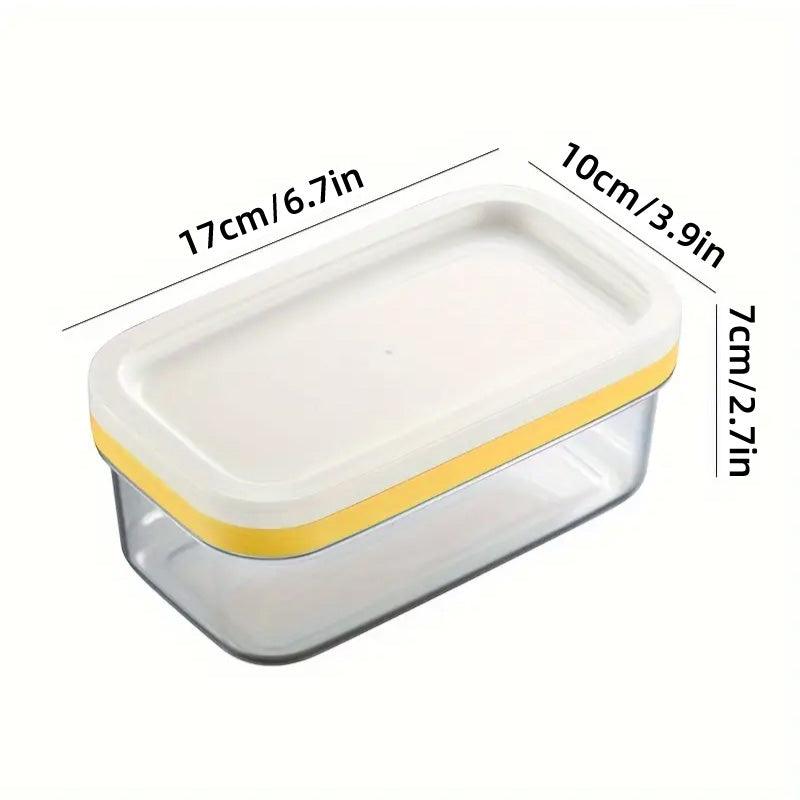 Premium Rectangular Butter Box – with Built-In Cutter
