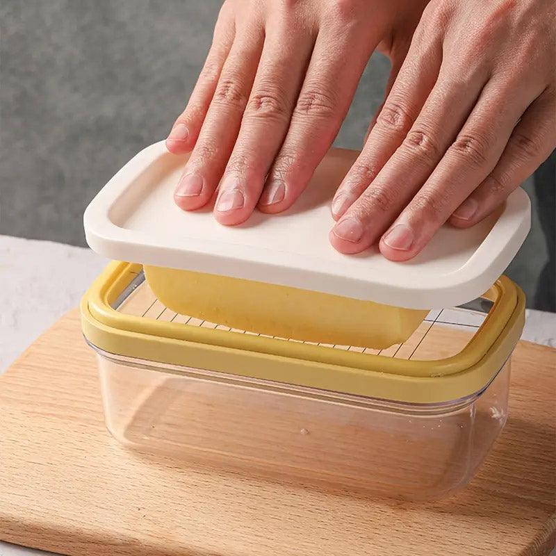 Premium Rectangular Butter Box – with Built-In Cutter