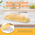 Premium Butter Box with Built-In Knife & Airtight Lid