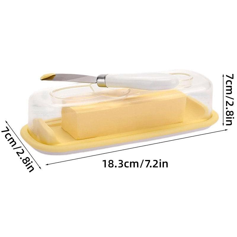Premium Butter Box with Built-In Knife & Airtight Lid