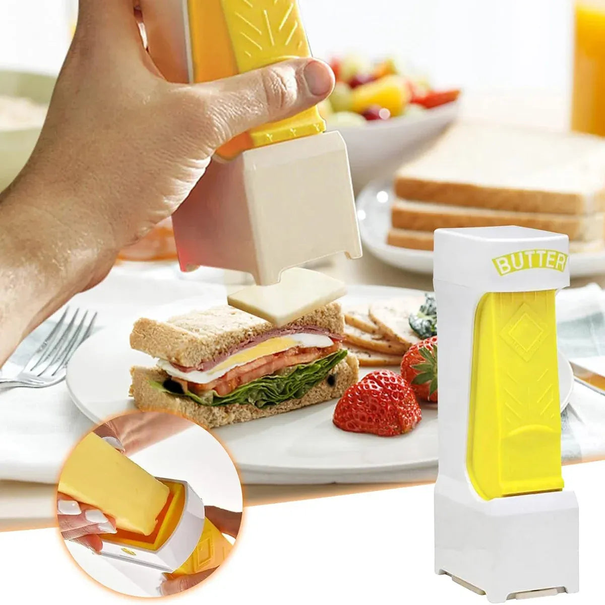 Premium Butter & Cheese Slicer – Stainless Steel Blade