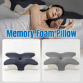 Premium Butterfly Cervical Pillow – Light Grey Slow-Rebound Memory Foam