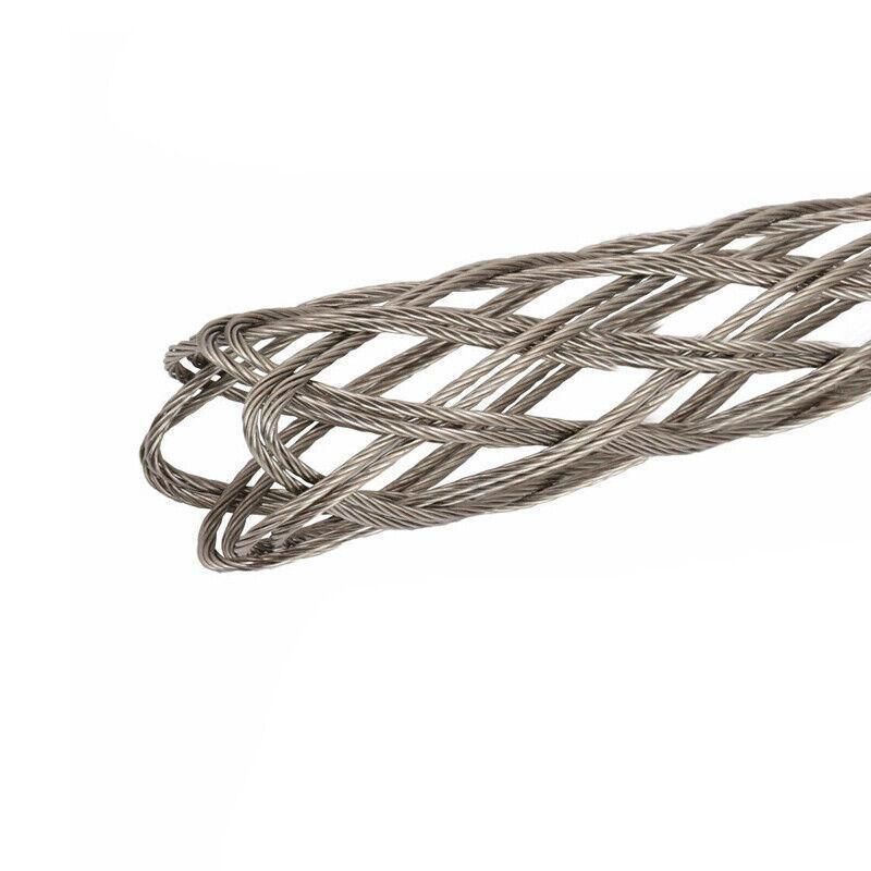 Premium Stainless Steel Cable Pulling Sock - Red, 10-12mm
