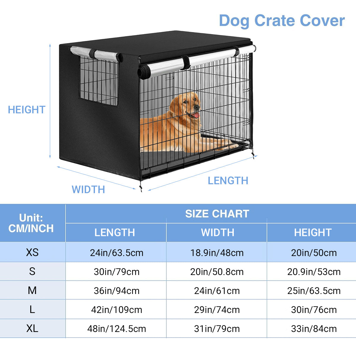 Oxford Cloth Pet Cover Outdoor Garden Yard Dog Dust Protector Waterproof Shield - XS