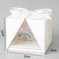 10x Clear Cake Box Set 4 6 8 Inch Durable Versatile Display Packaging Containers - 10pcs-6inch - SuperSaverAU - view 2