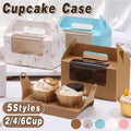 Premium 2 Cup Cupcake Boxes – Blue 25 Pack with Window & Handle