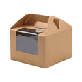 Premium 2 Cup Cupcake Boxes – Marble 25 Pack with Window & Handle