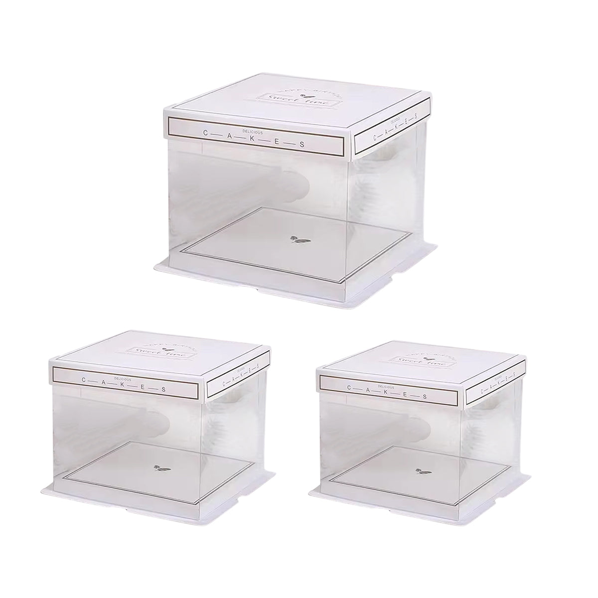 10PCS Clear Cake Box for Safe Food Packaging - 6inch